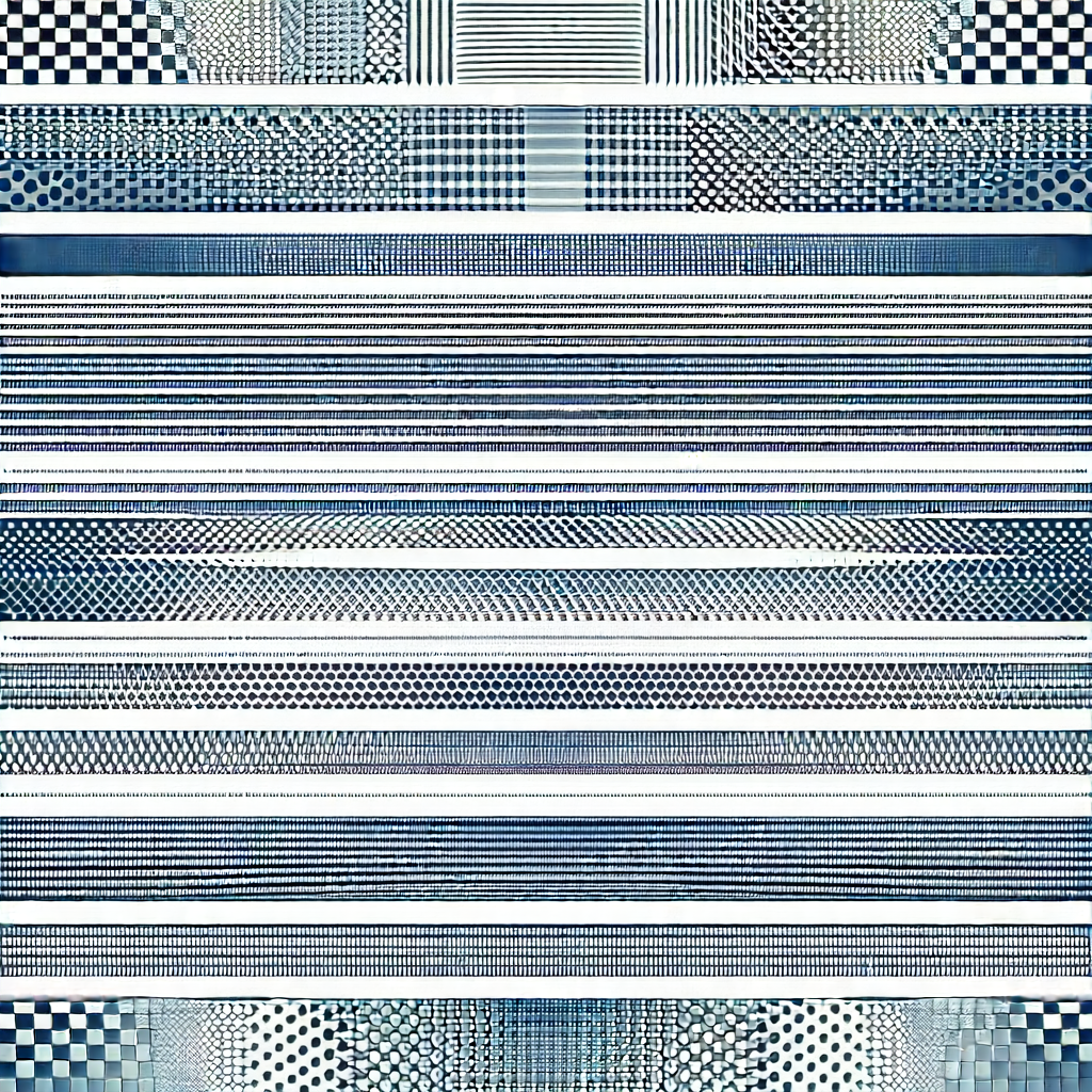 Abstract Ink Drawing: Balance represented through repeating patterns