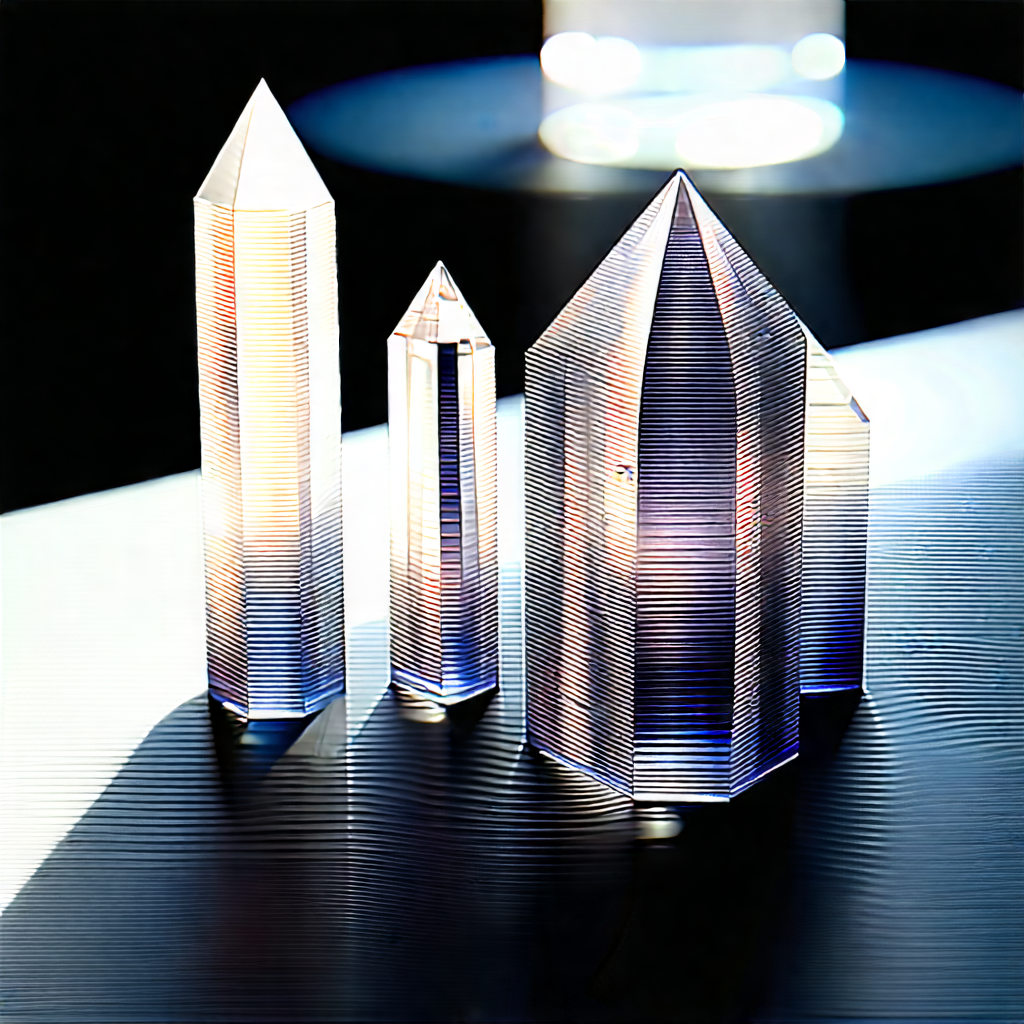 Abstract Sci-Fi Art: Crystal arrangement with movement