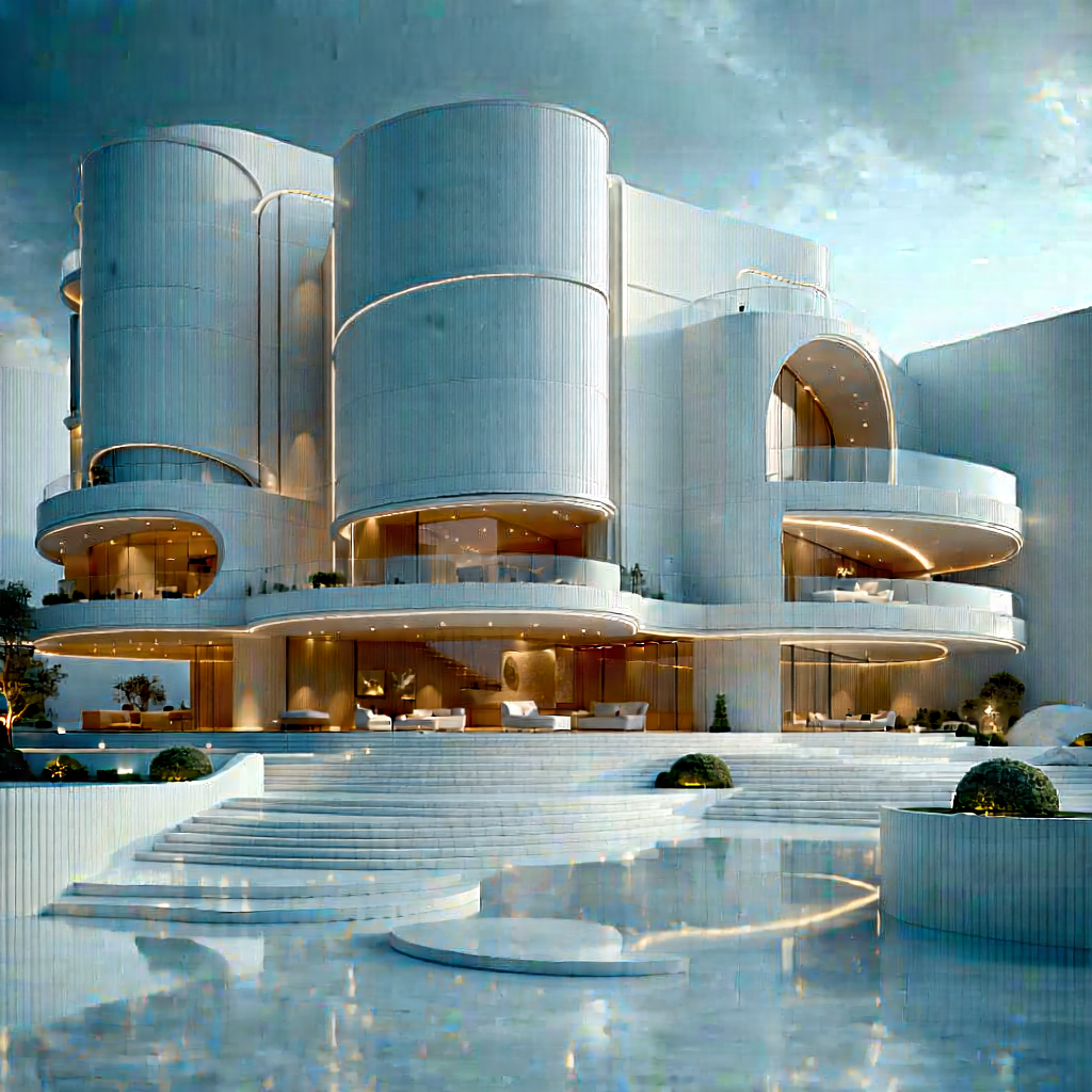 Lifestyle Architectural Photography: Creative Individual Enjoying Creative Hobby With Large, Modern