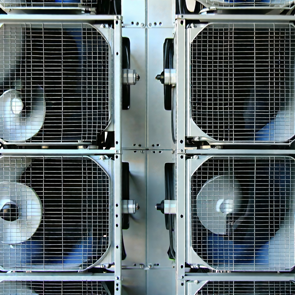 Tech Architectural Photography: Close-up of cooling system