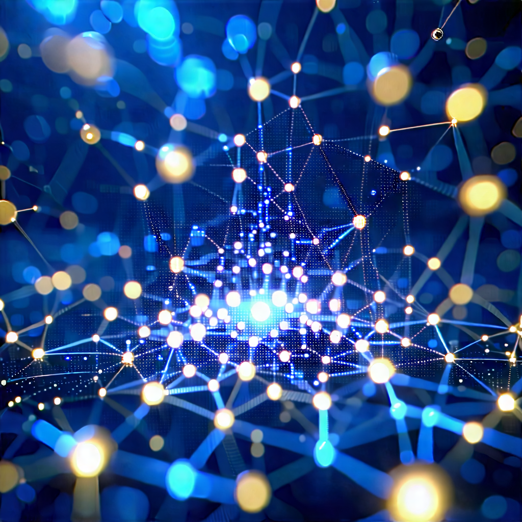 Tech Professional Photography: Blockchain network visualization