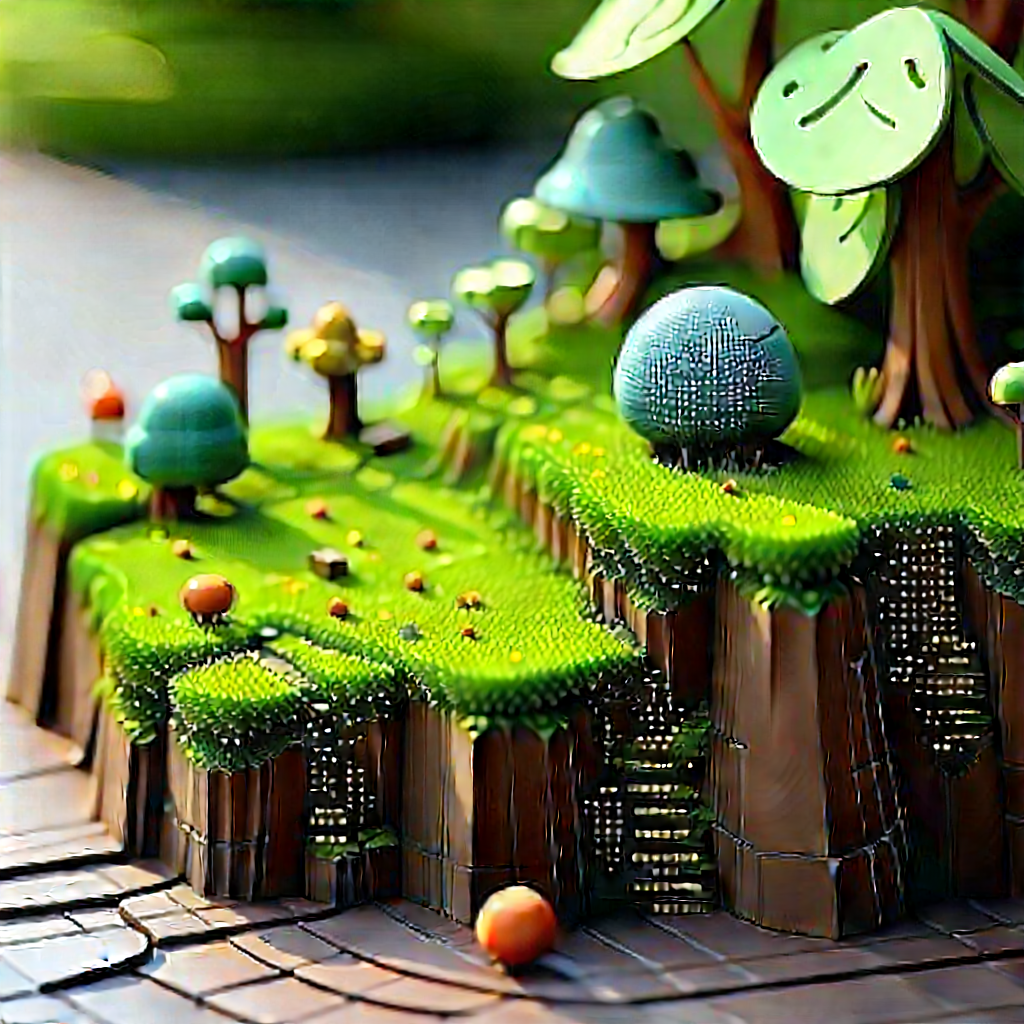 Abstract Tilt-shift Photography: Macro View Of Microscopic View With Image, There