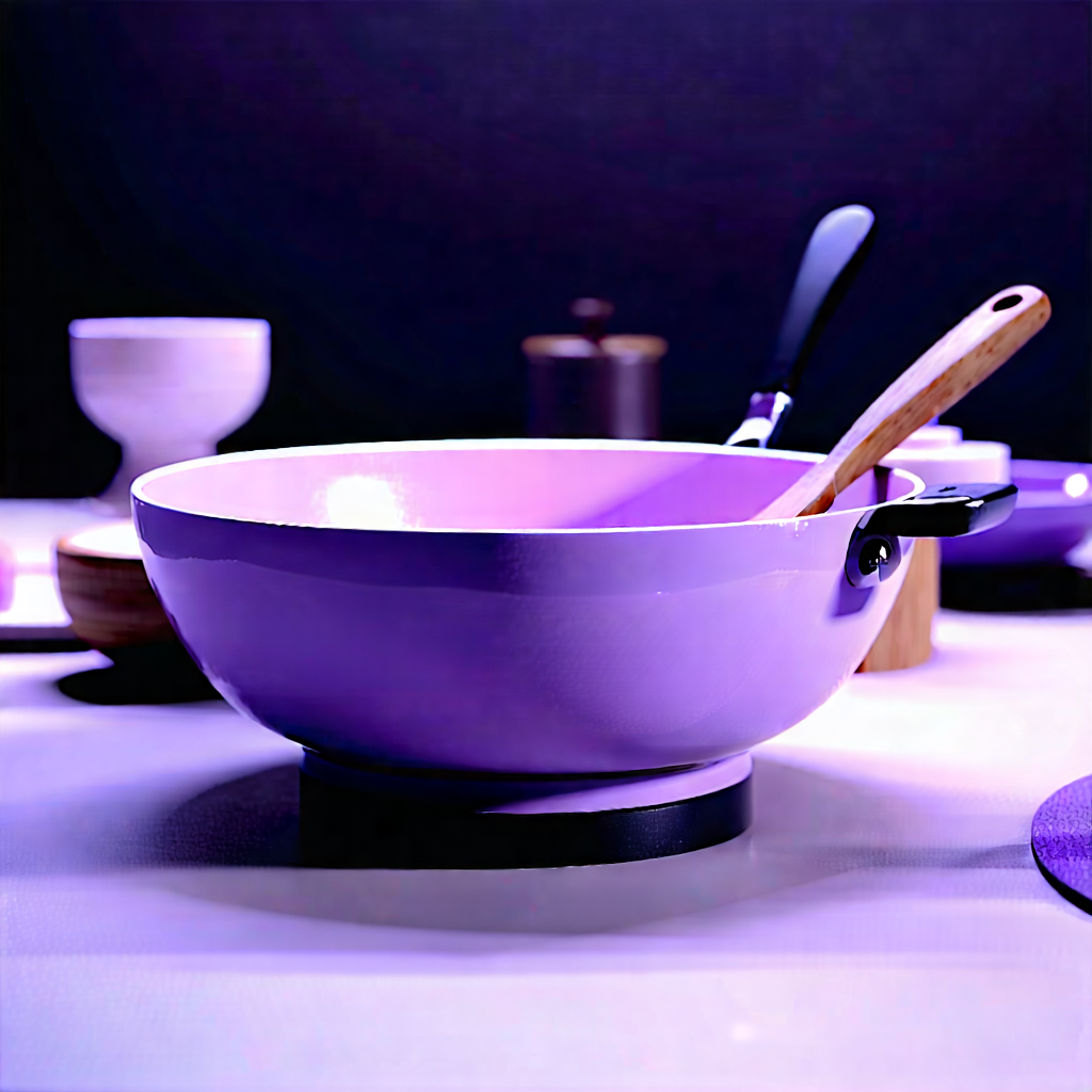 Lifestyle Stock Photography: Cooking Class With Like-minded Individuals With Purple Bowl