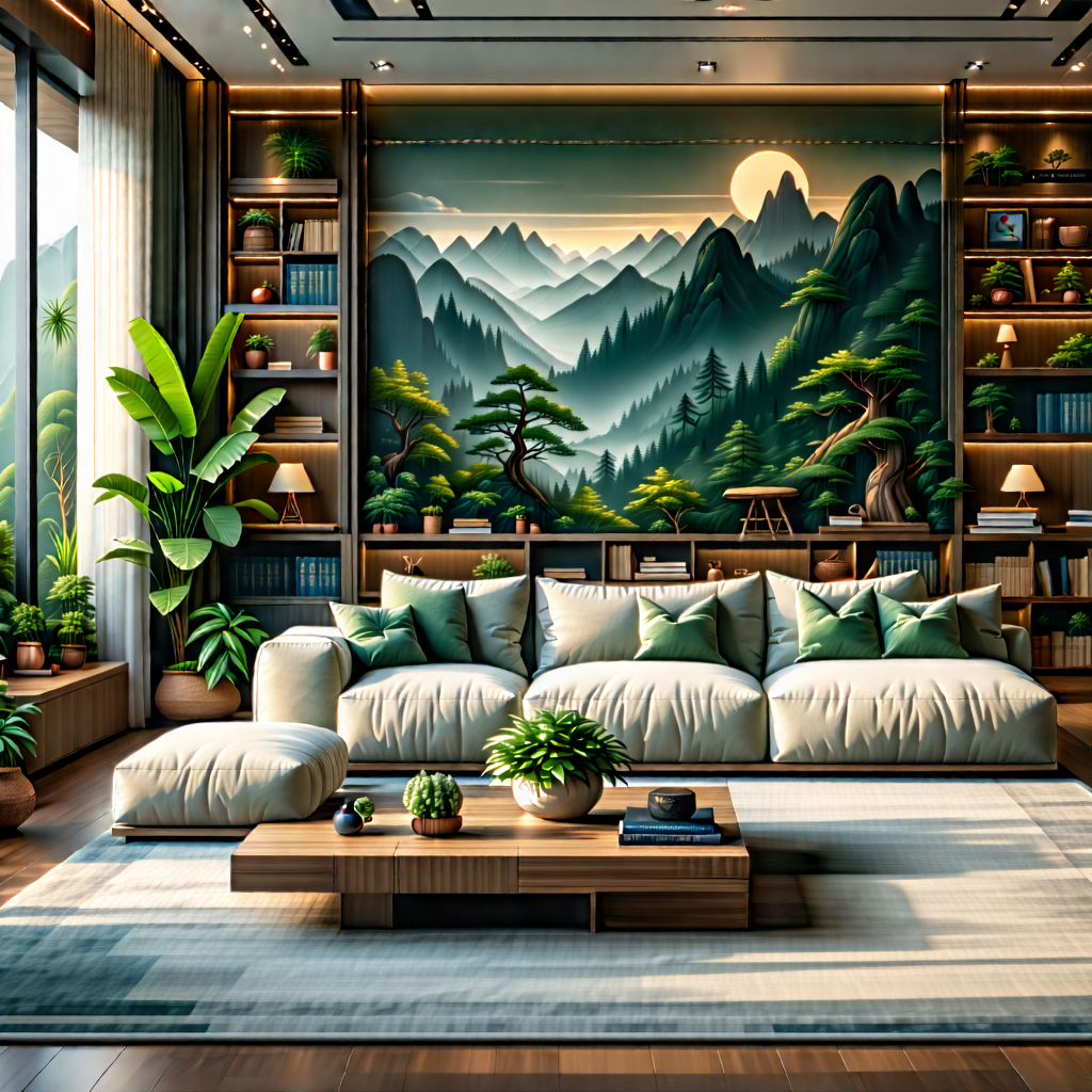Lifestyle Drone Photography: Cozy Living Room With Organized Space With Cozy Living
