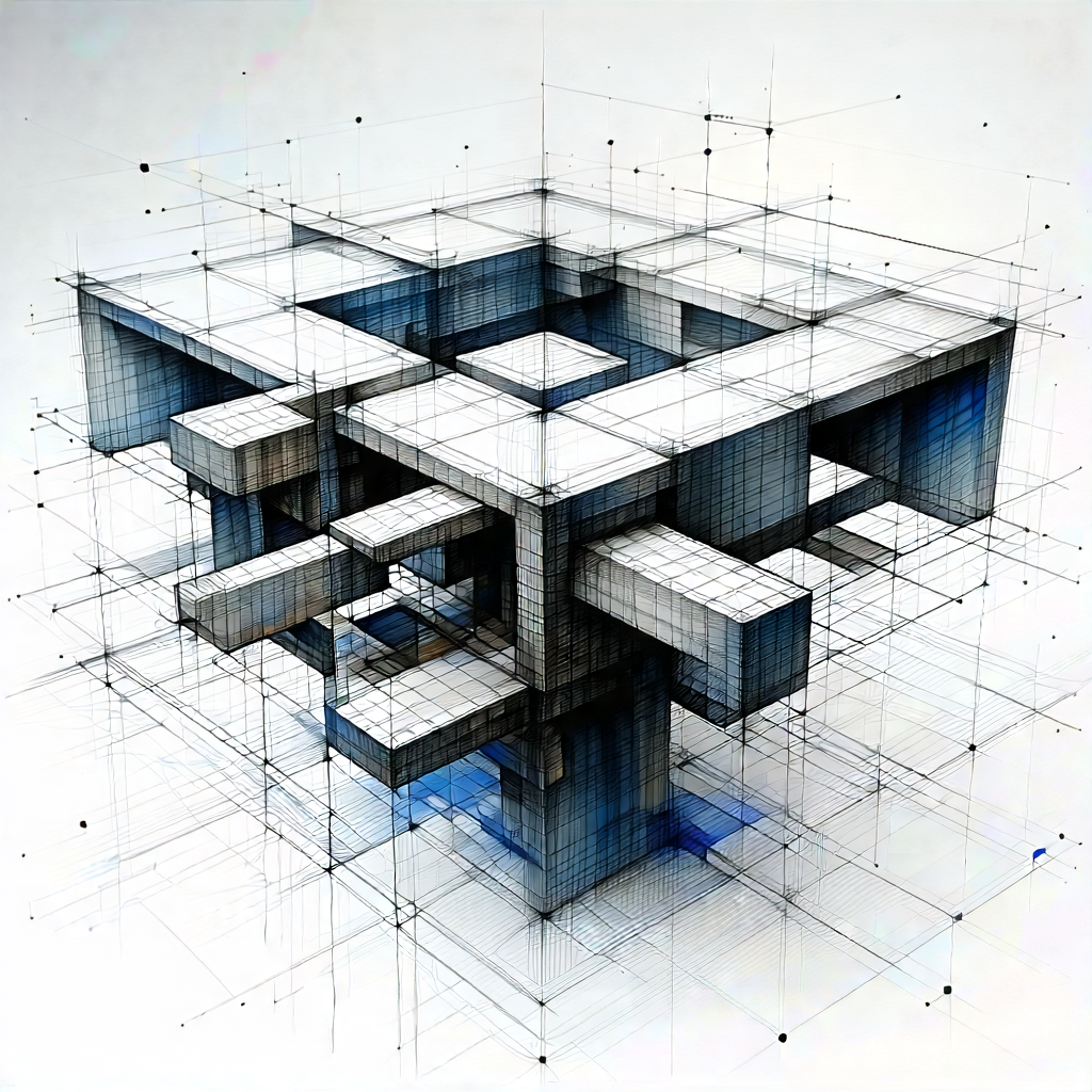 Tech Ink Drawing: Innovative Communication Tool Design With Three-dimensional Model