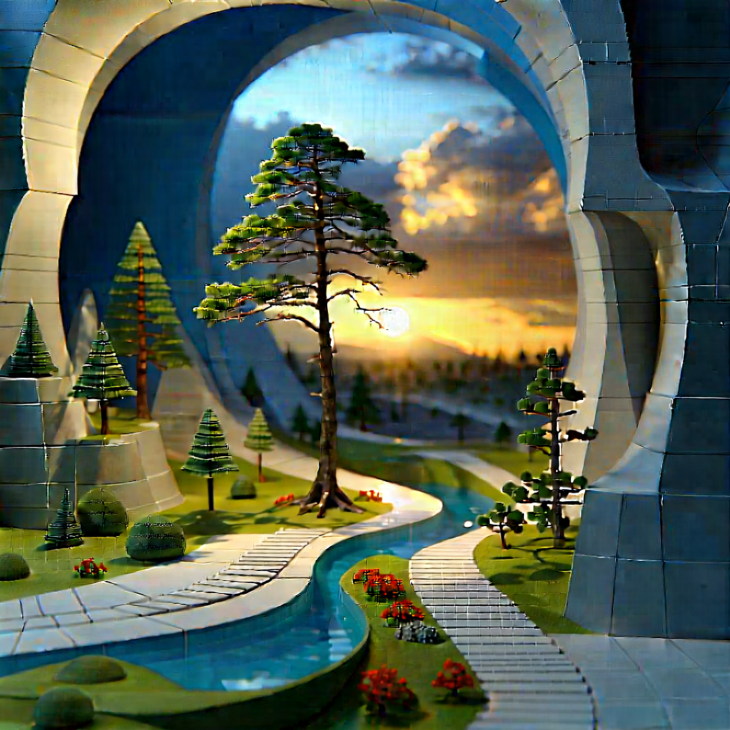 Abstract Tilt-shift Photography: Conceptual Representation Of Thought With Beautifully Crafted