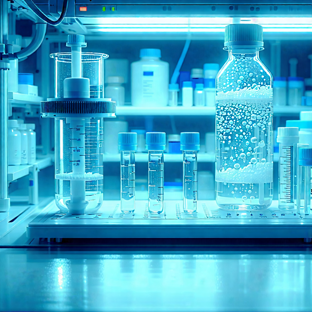 Tech Matte Painting: Healthcare Technology In Modern Laboratory With Laboratory Setting
