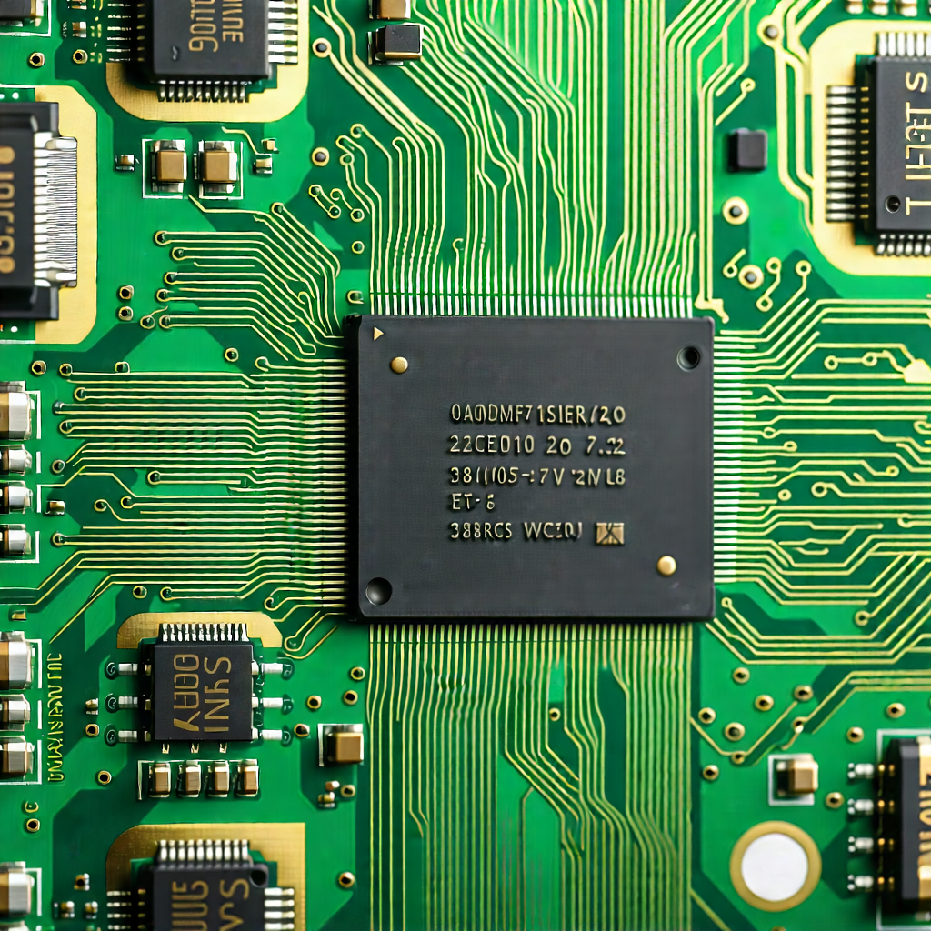 Tech Tilt-Shift Photography: Close-up of memory module
