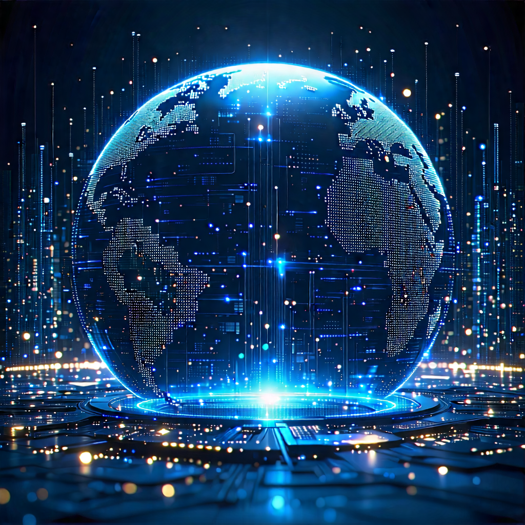 Tech Digital Art: Big data visualization