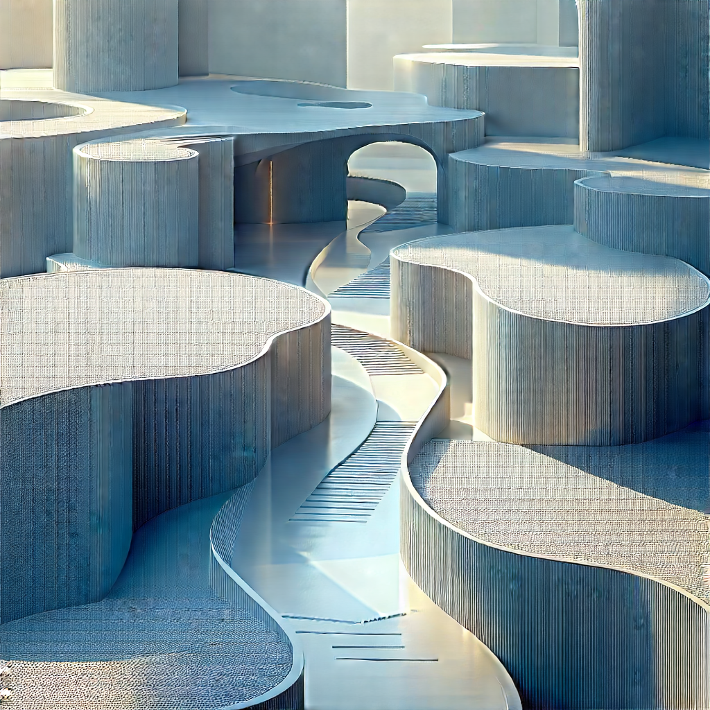Abstract Aerial Photography: Conceptual representation of simplicity