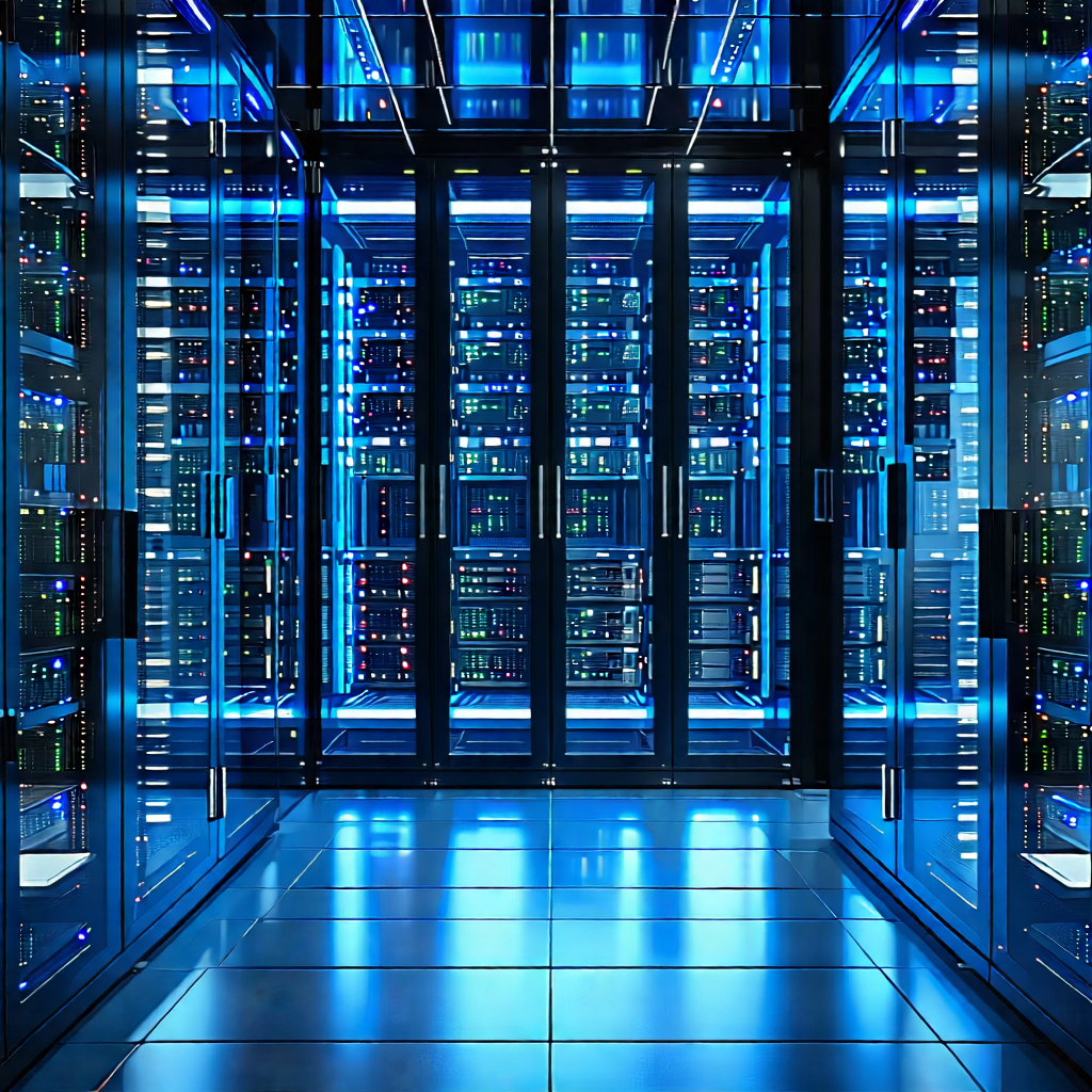Tech Product Photography: Futuristic server room