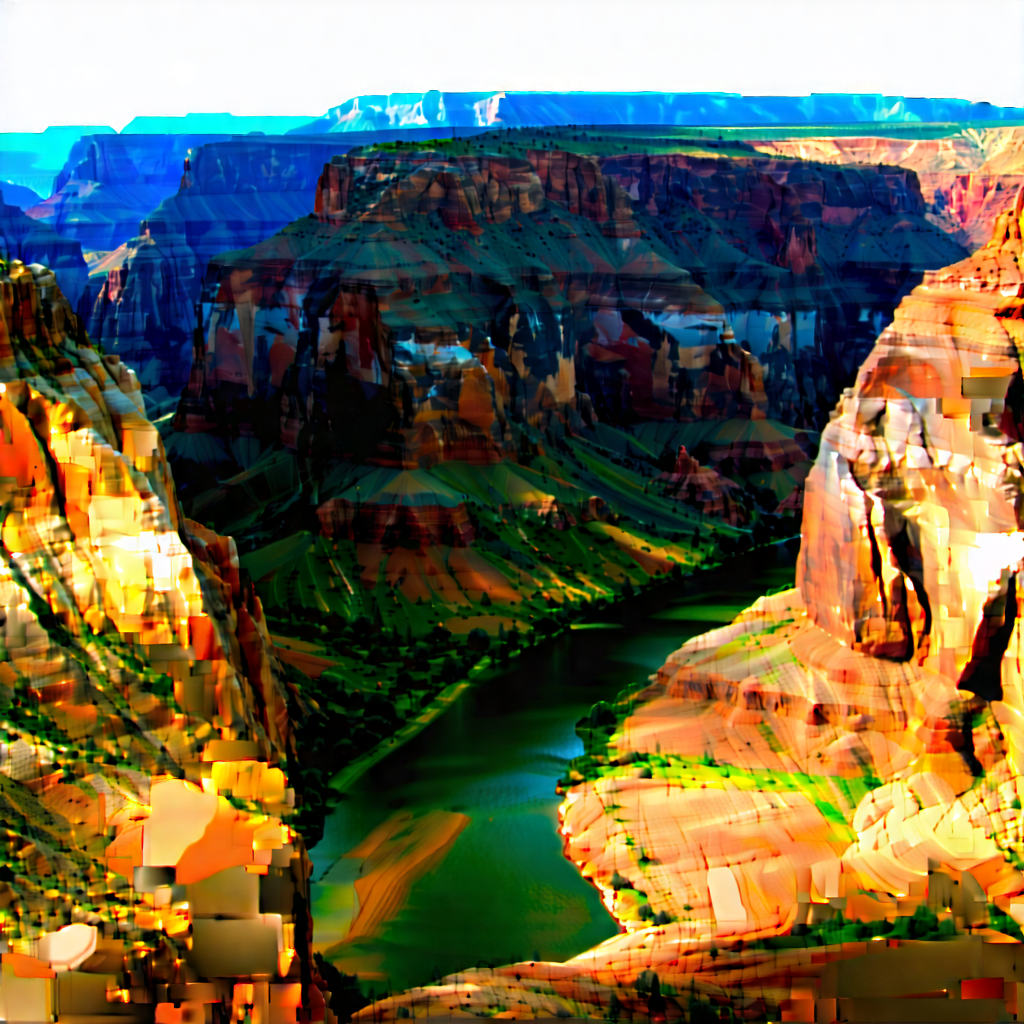 Nature Landscape Photography: Aerial view of canyon system