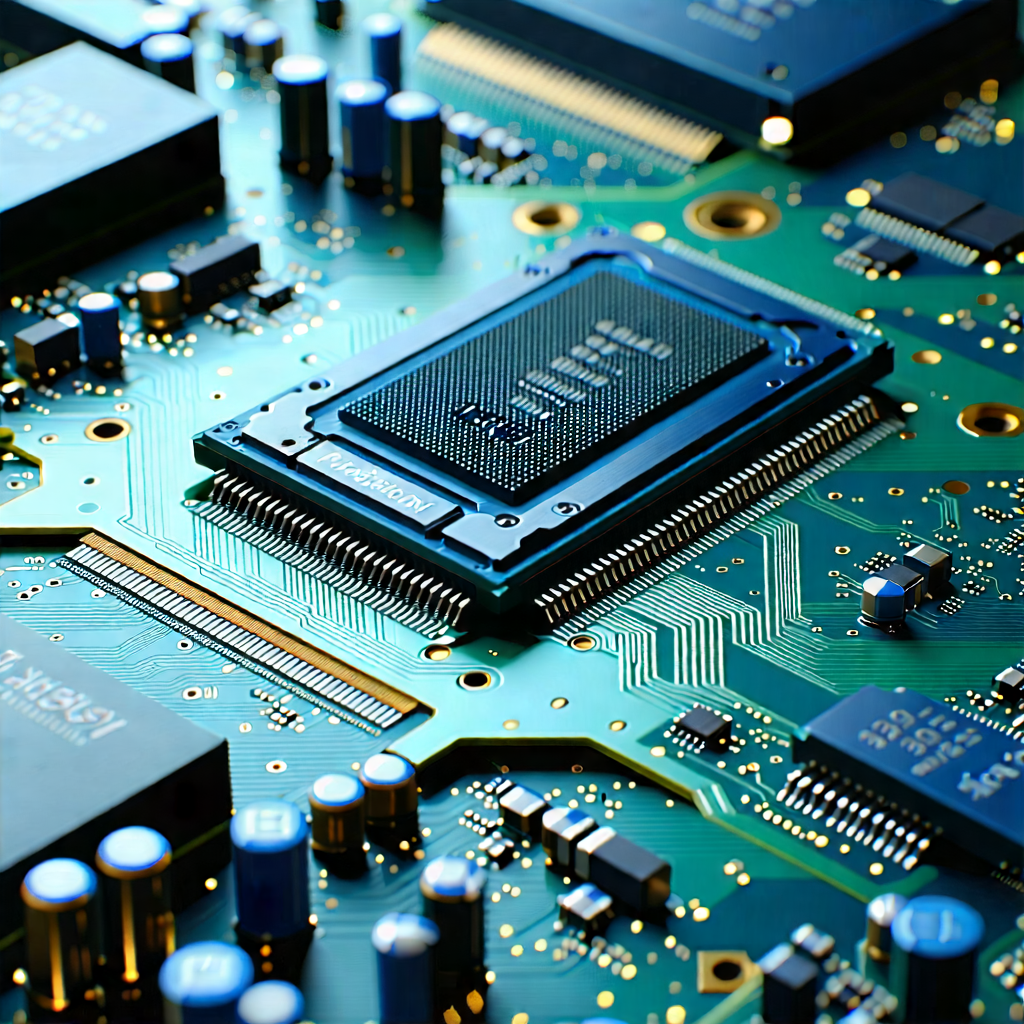 Tech Isometric Design: Close-up of memory module