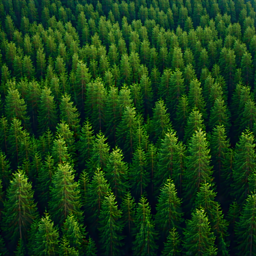 Nature 3d Render: Aerial View Of Forest Canopy With Image, There