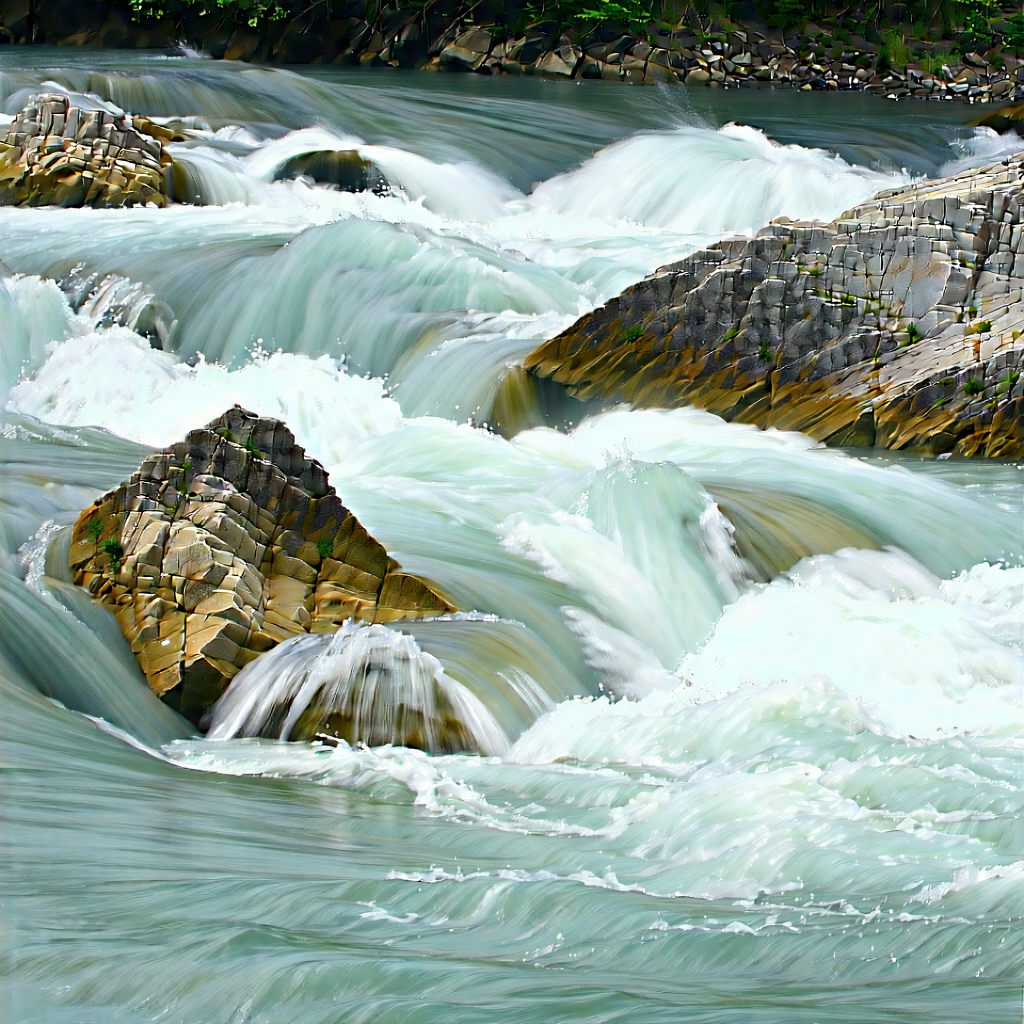 Nature Stock Photography: Rushing (river:1.12) Surrounded By Rocky Shores With River Large