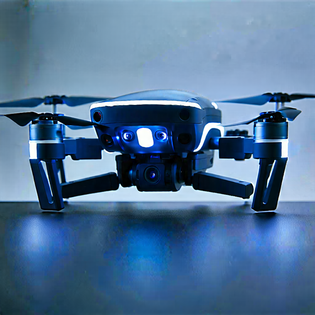 Tech Drone Photography: Innovative Wearable Device (design:1.38) With Small Drone