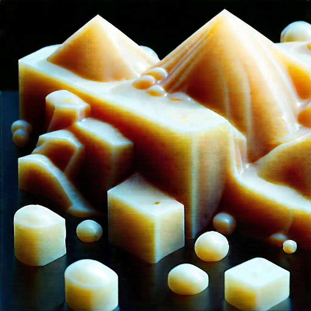 Abstract Food Photography: Macro view of crystalline structure