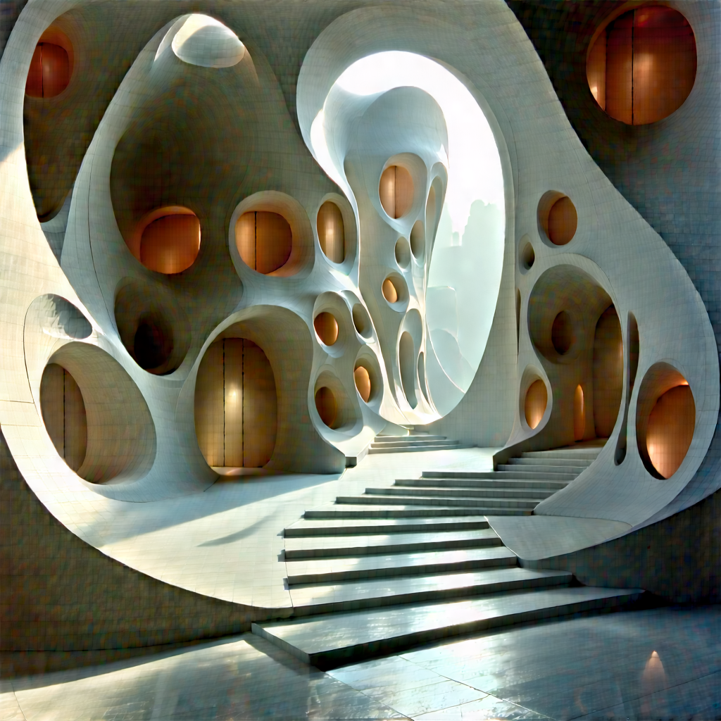 Abstract Architectural Photography: Fractals with dramatic contrast