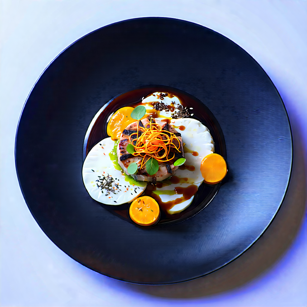 Lifestyle Product Photography: Healthy Meal Prepared With Artistic Presentation With Plate Food,