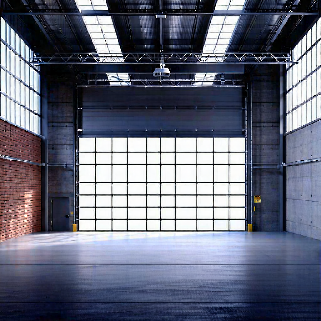 Urban Flat Design: Converted warehouse with minimalist (design:1.12)