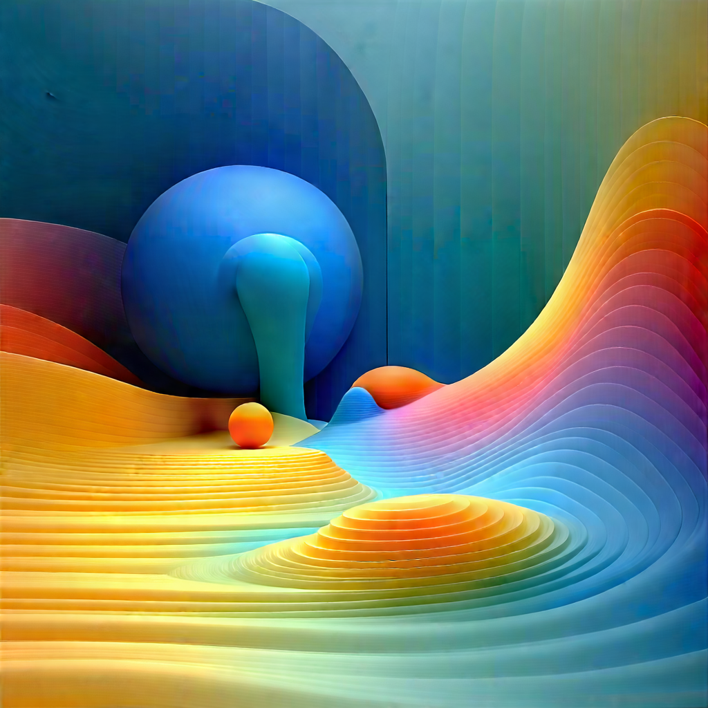 Abstract Tilt-shift Photography: Rhythmic Motion Captured In Abstract Form With Colorful Abstract