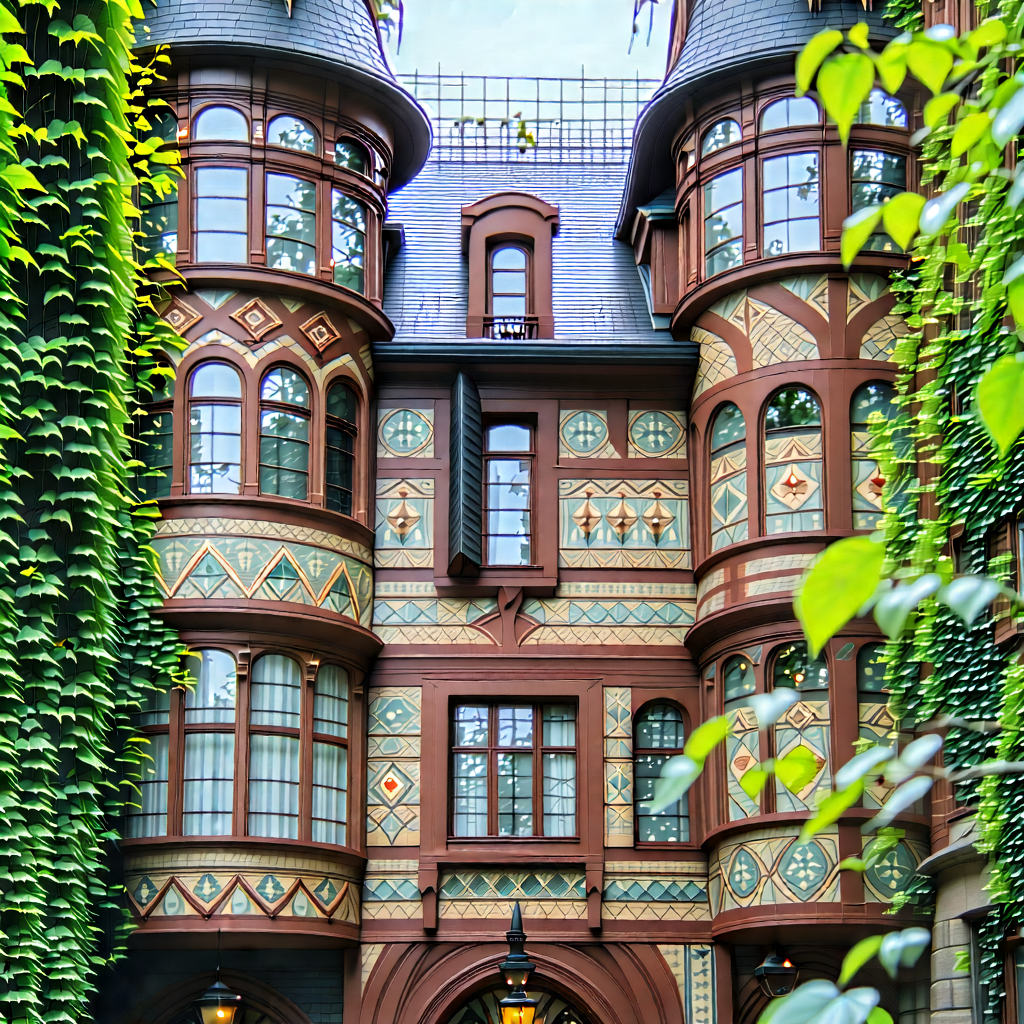 Urban Macro Photography: Historic building with artistic facade