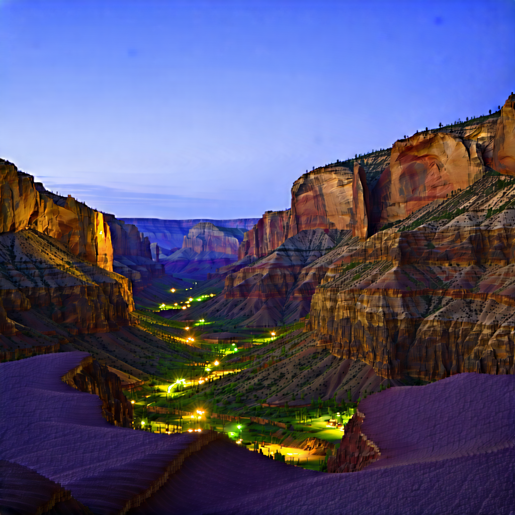 Nature Macro Photography: Canyon During Blue Hour With Captures Beautiful