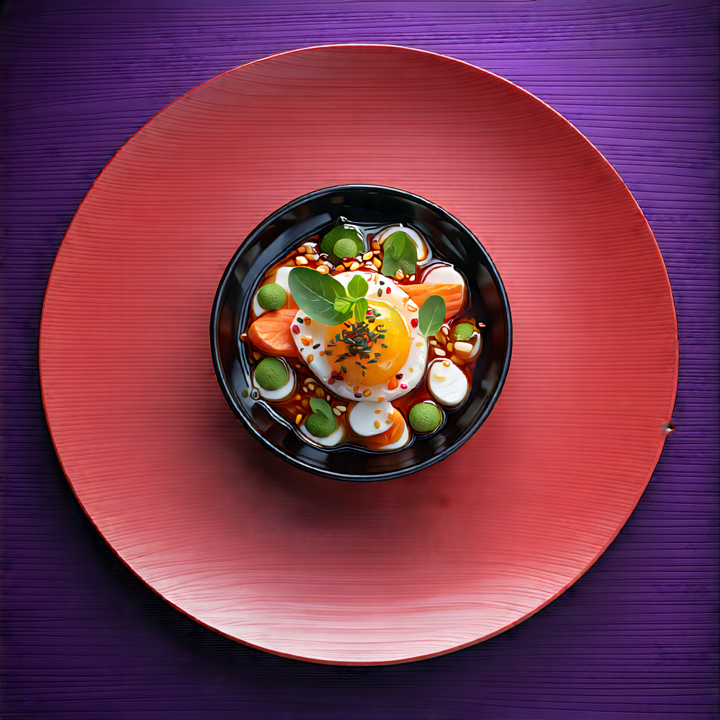 Lifestyle Drone Photography: Plant-based Dish Prepared With Fresh Ingredients With Bowl Food