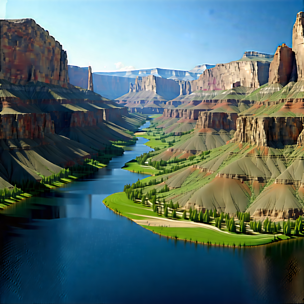 Nature Cinema 4d: Aerial View Of Canyon System With Computer-generated, Representation