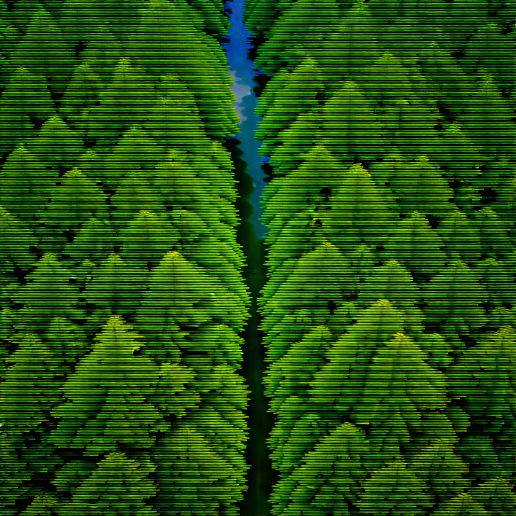 Nature Stock Photography: Aerial view of forest canopy