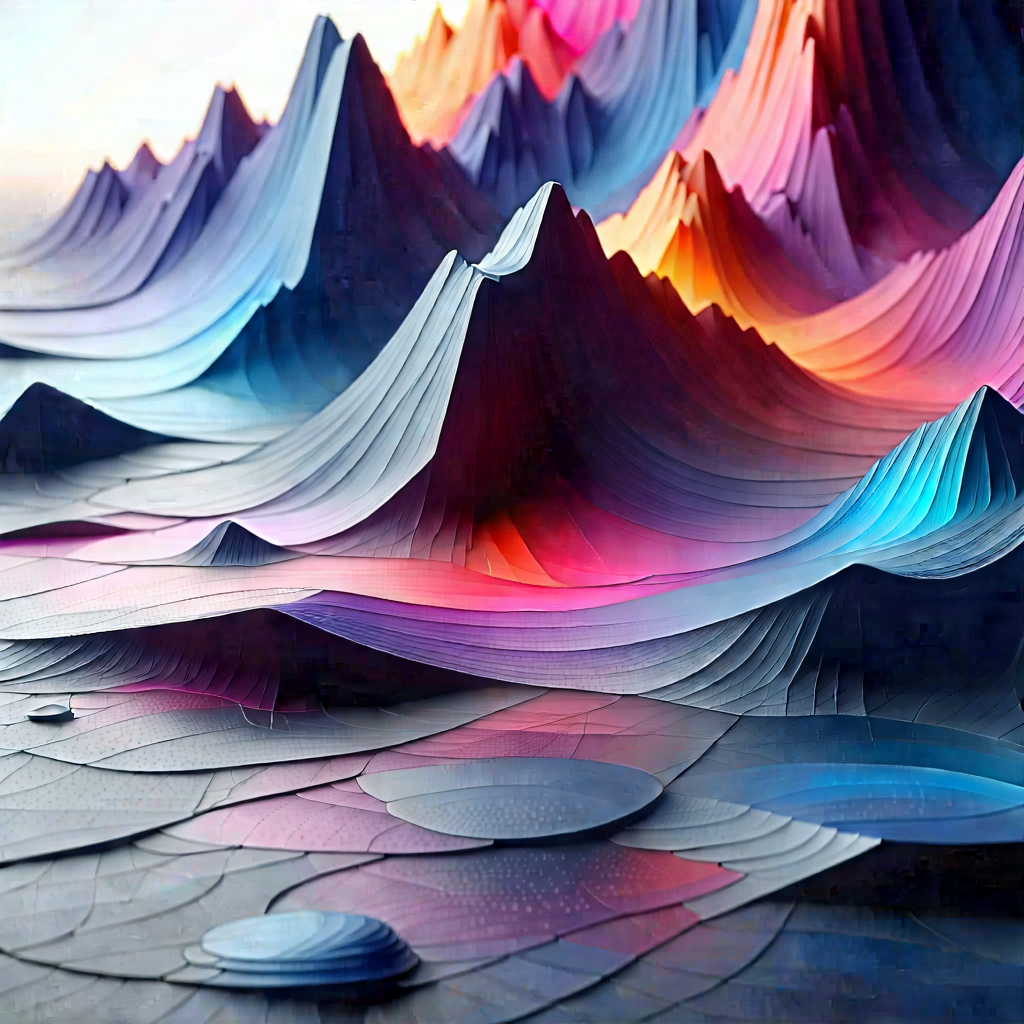 Abstract Low Poly Art: Macro view of synthetic material