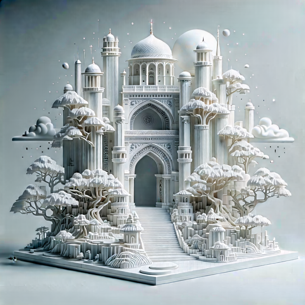 Tech Unreal Engine: Machine Learning Visualization With White, Intricately