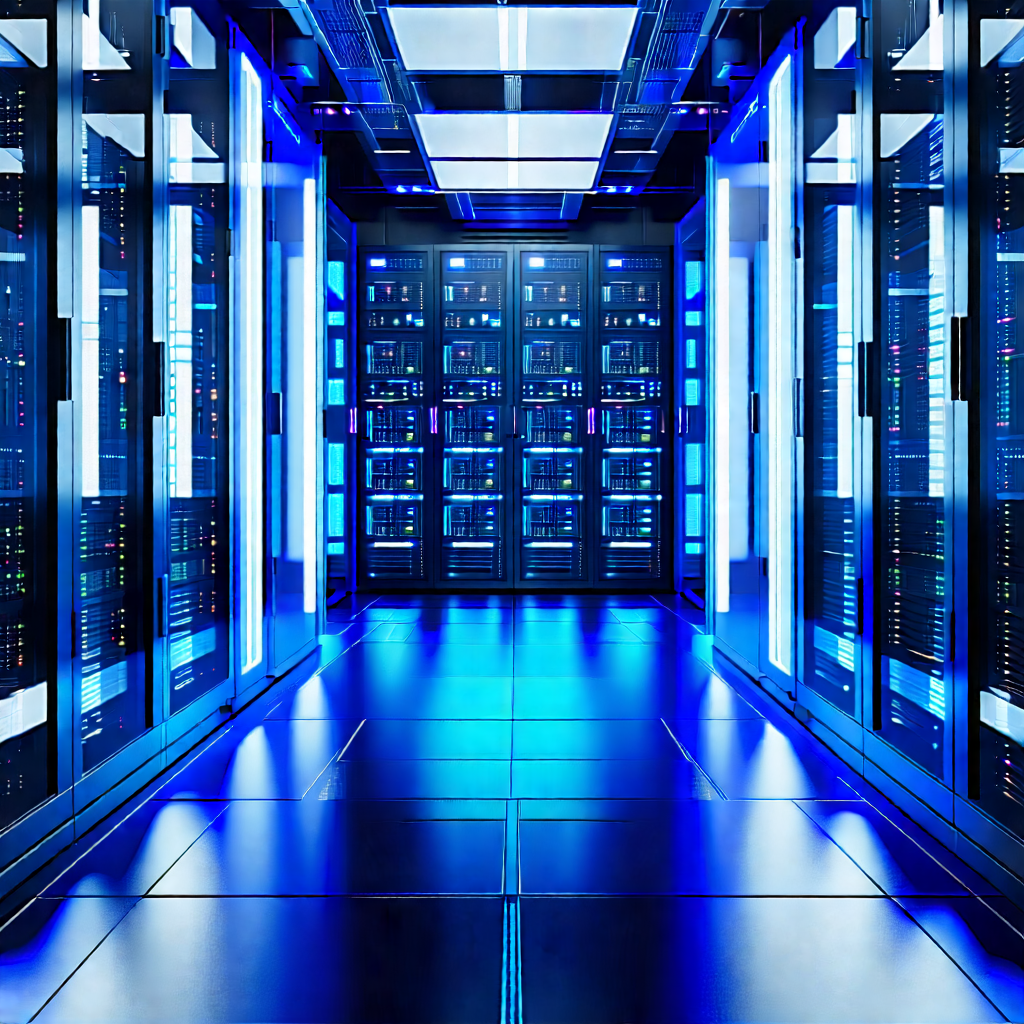 Tech Octane Render: Futuristic server room