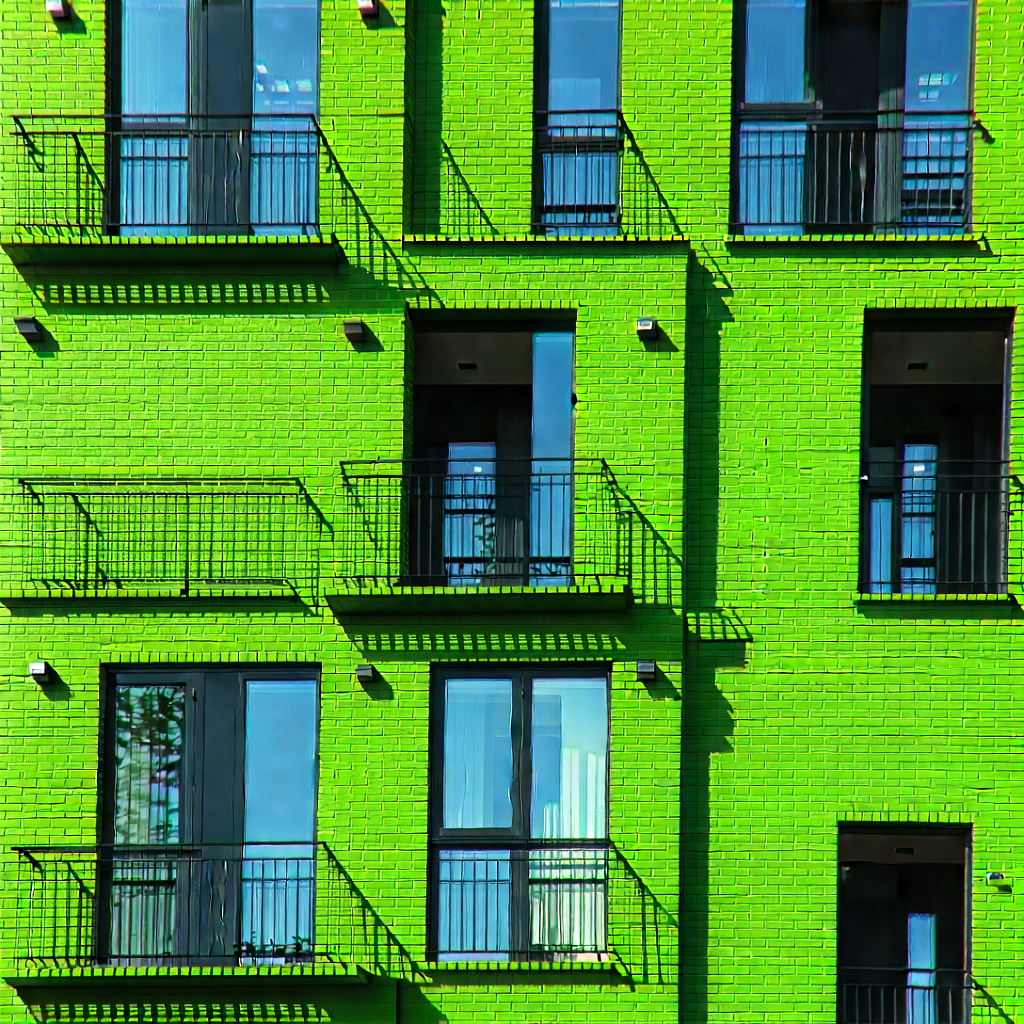 Urban Macro Photography: Urban loft with green rooftop