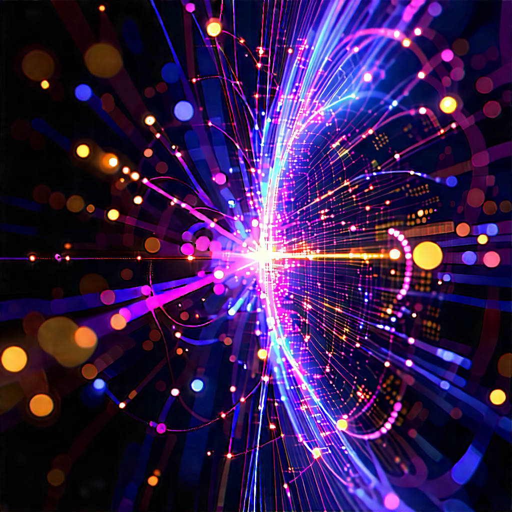 Abstract Concept Art: Abstract interpretation of magnetic fields