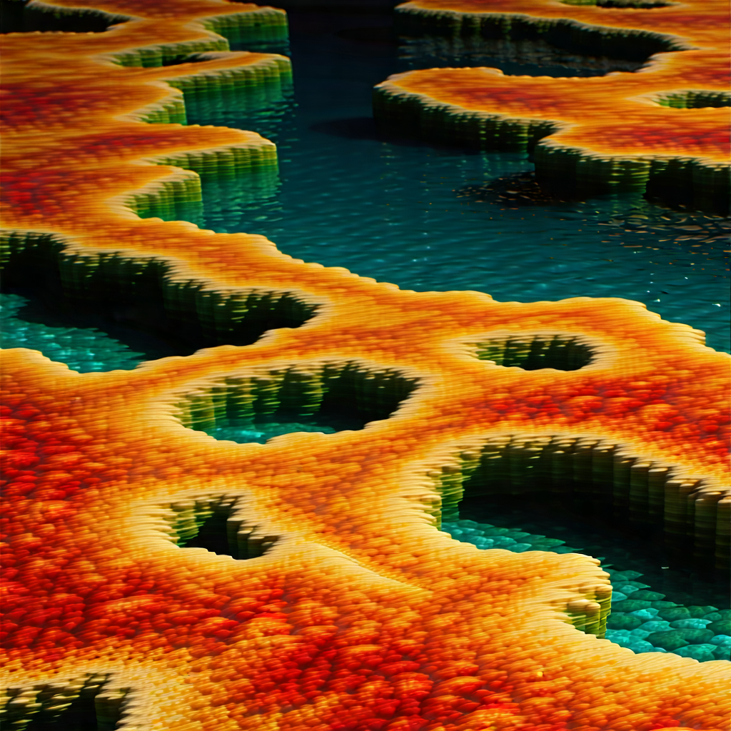 Nature Octane Render: Coral reef in autumn colors