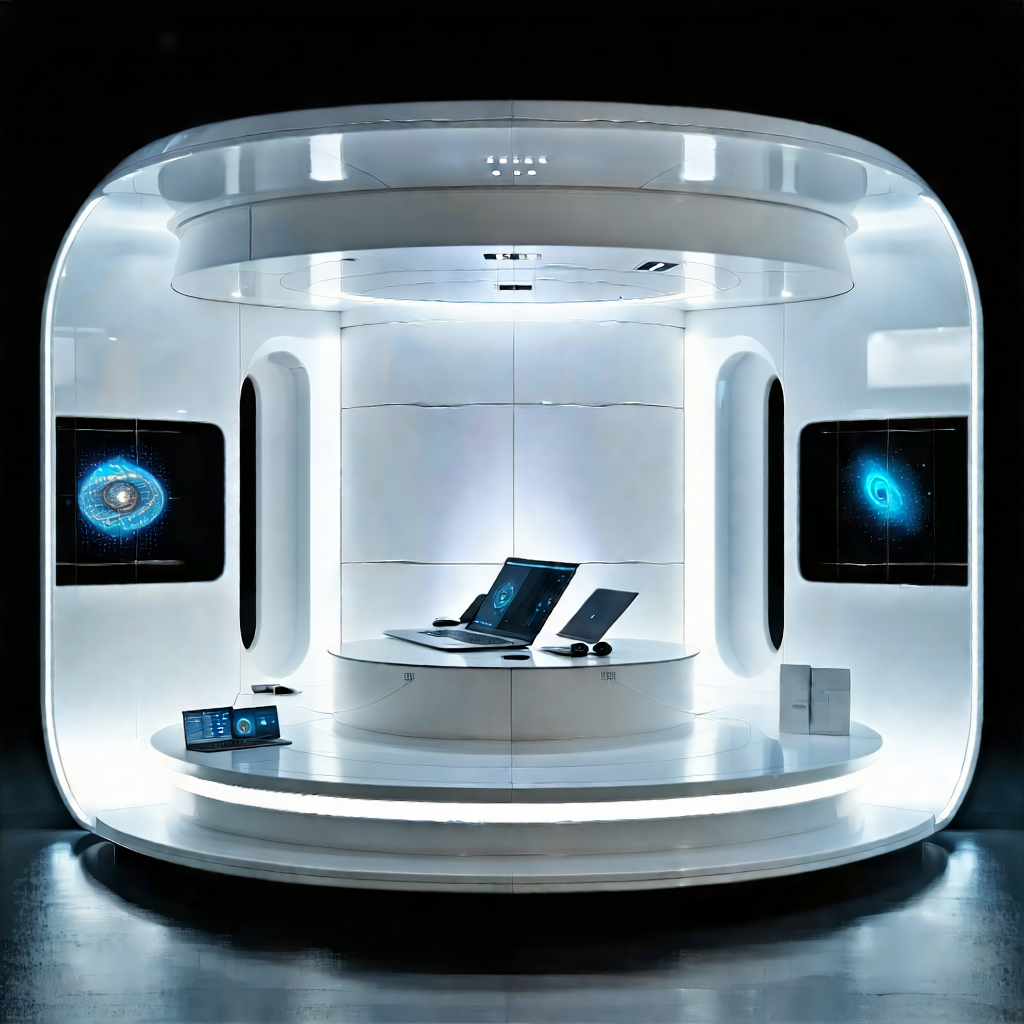 Tech Commercial Photography: Futuristic Smart Home With Large, White