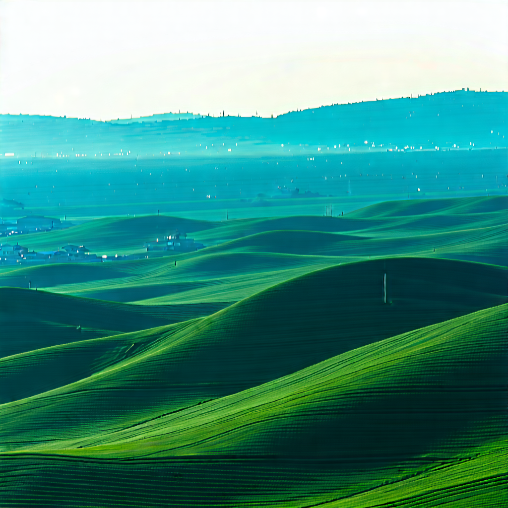 Nature Product Photography: Rolling hills during midday