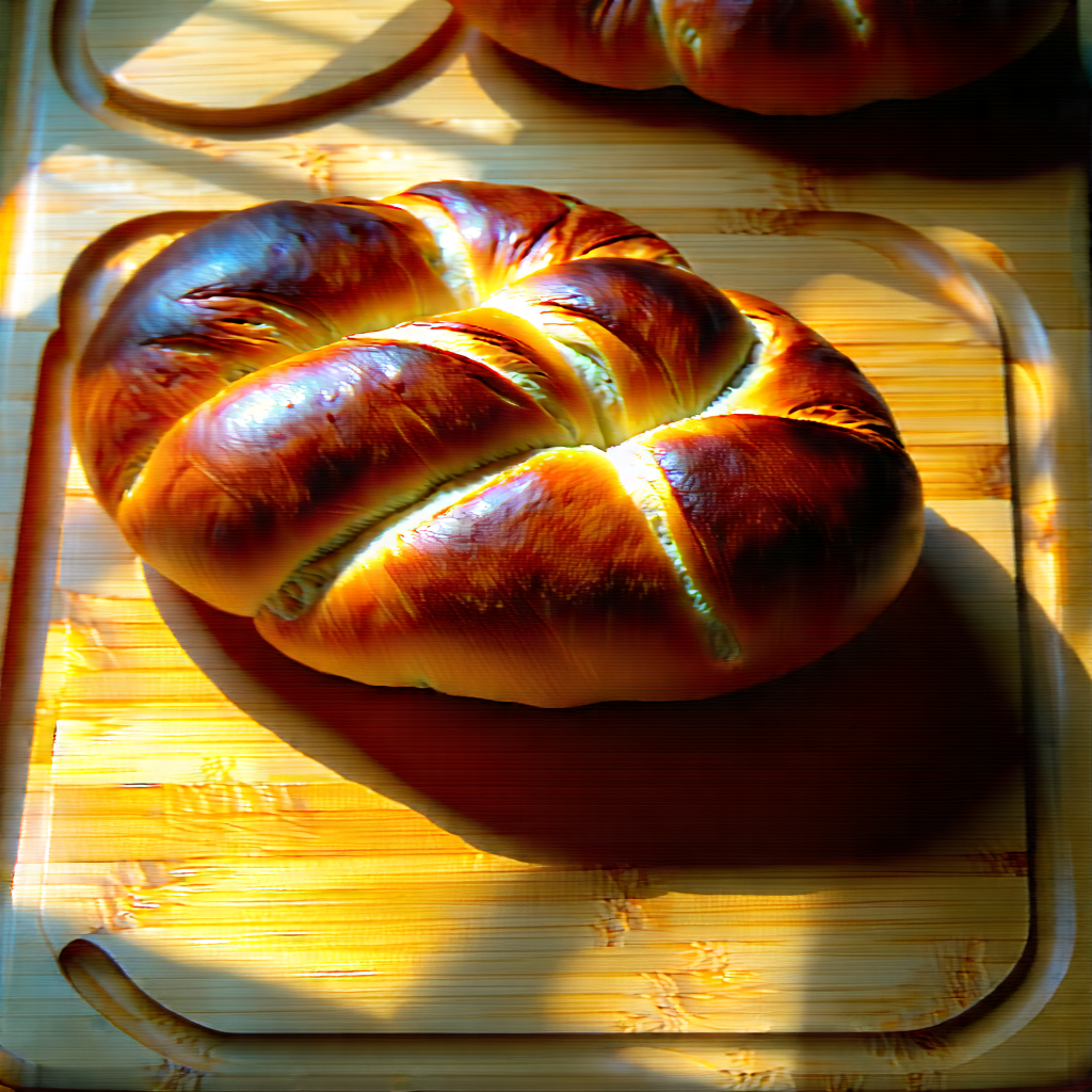 Lifestyle Hdr Photography: Artisanal Bread Prepared With Vibrant Colors With Large Loaf
