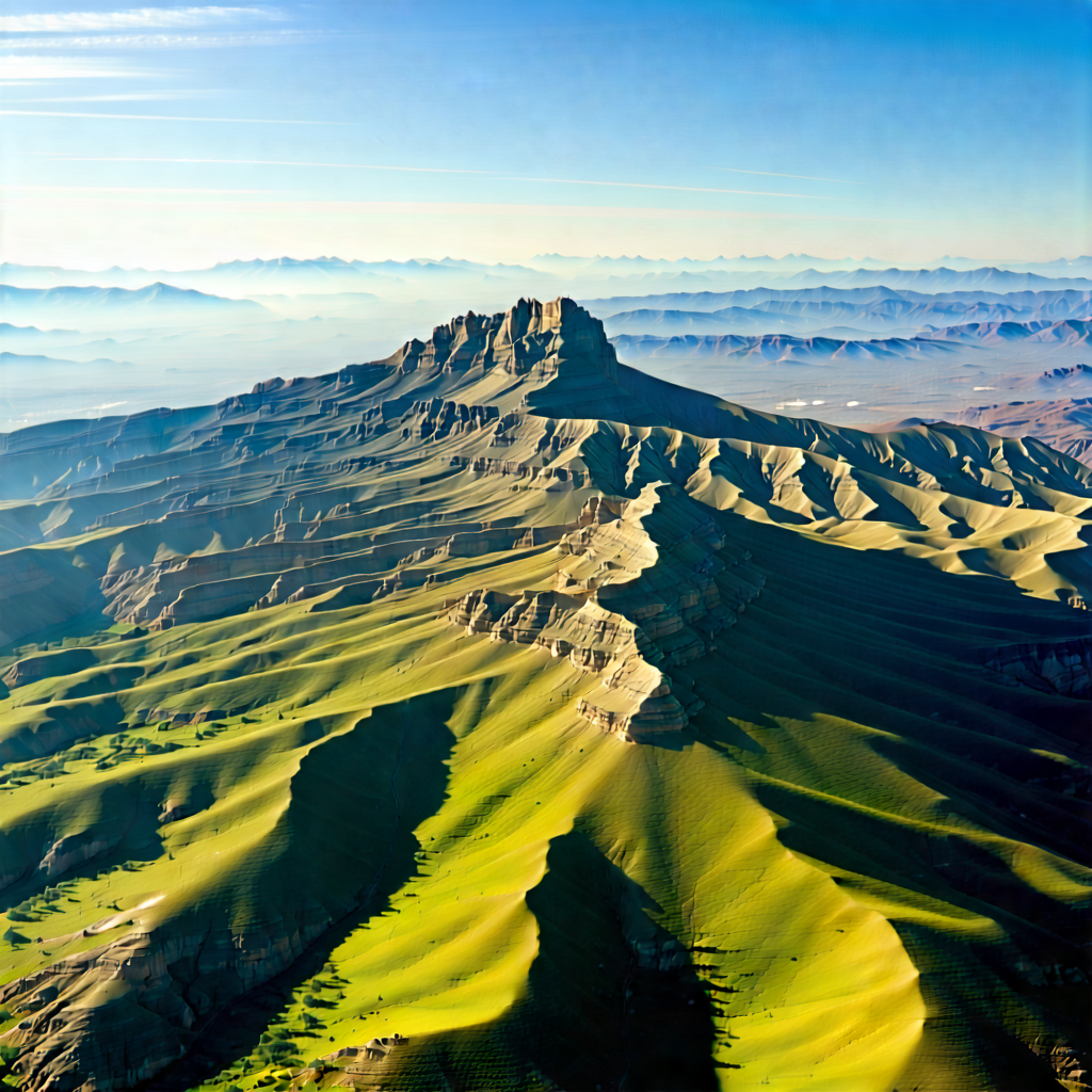 Nature Advertising Photography: Aerial view of mountain range