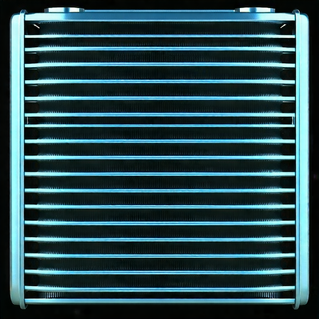 Tech Blender Artwork: Close-up of cooling system
