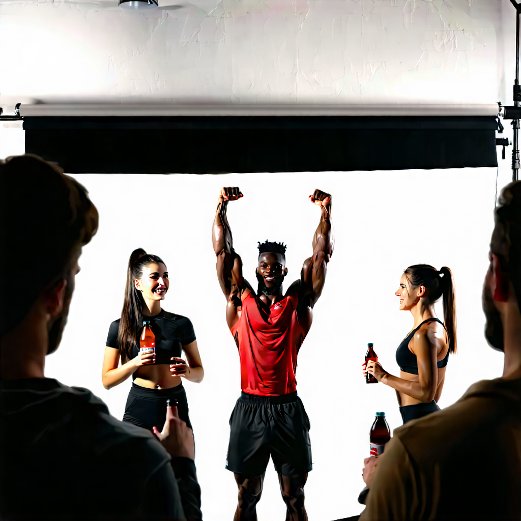 Lifestyle Product Photography: Fitness enthusiast enjoying social gathering