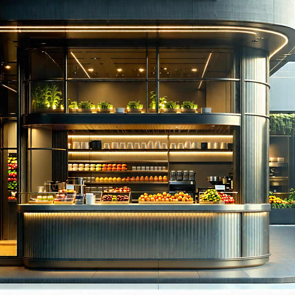 Urban Octane Render: Urban cafe culture scene