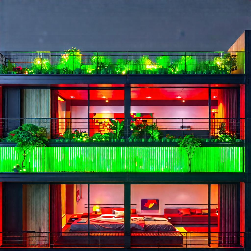 Urban Unreal Engine: Urban Loft With Green Rooftop With Large, Multi-story