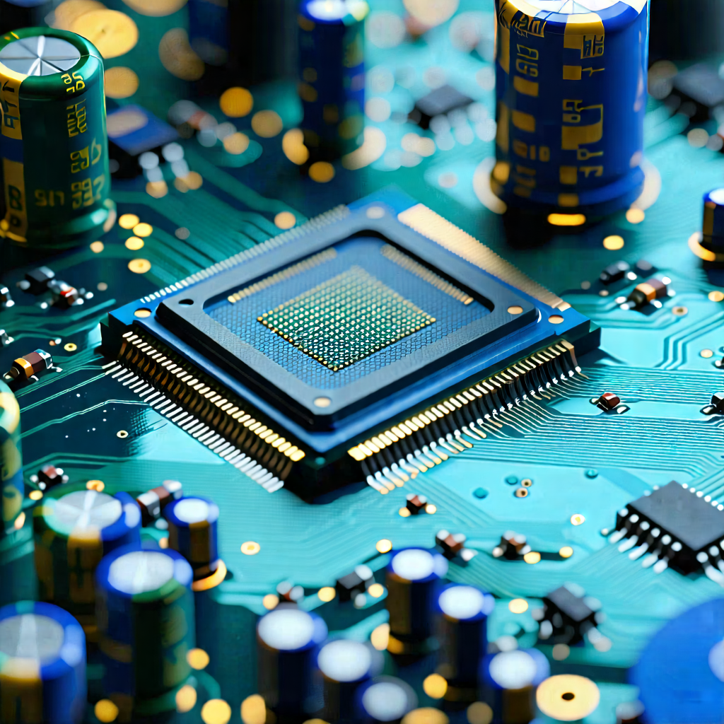 Tech Commercial Photography: Close-up of electronic circuit
