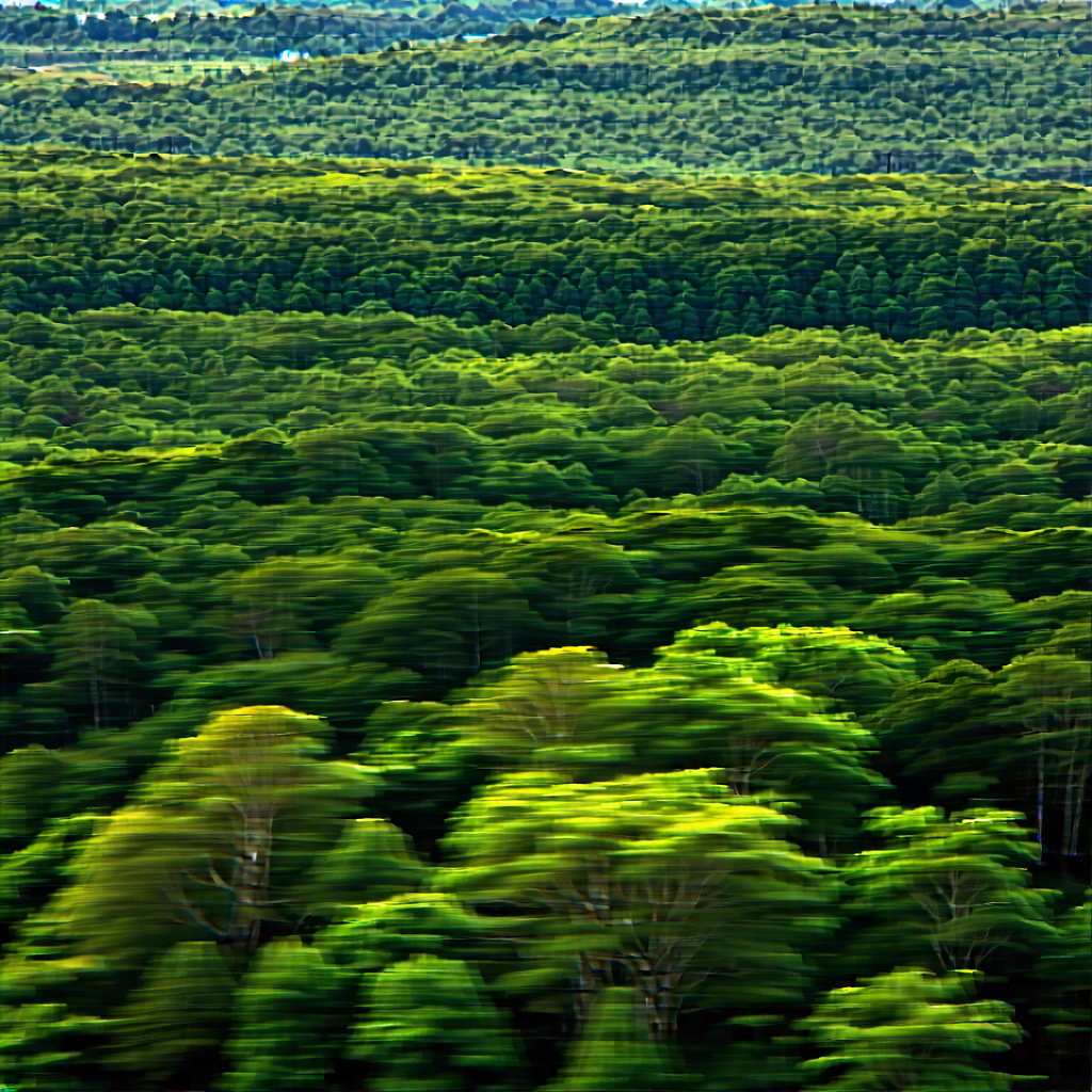 Nature Architectural Photography: Aerial View Of Forest Canopy With Lush Green