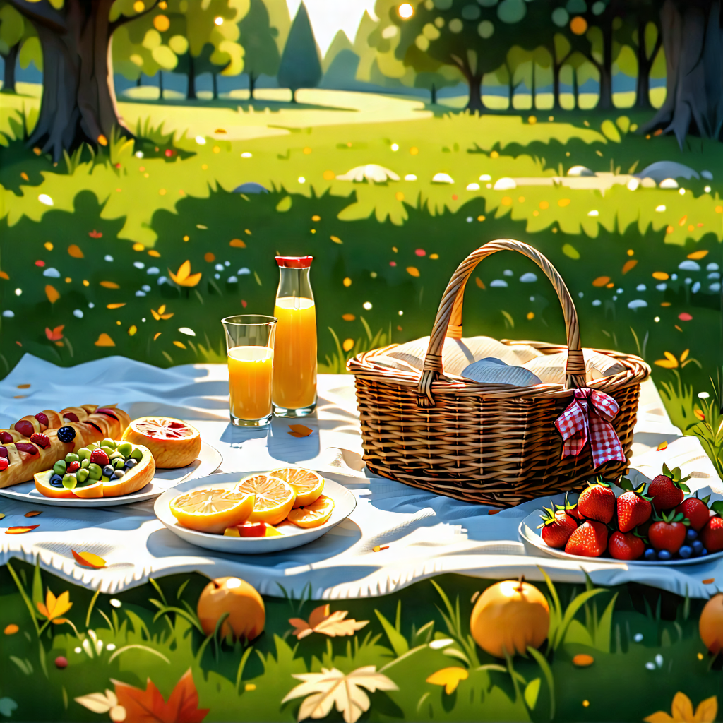 Lifestyle Editorial Photography: Summer Picnic During Autumn With Image, There
