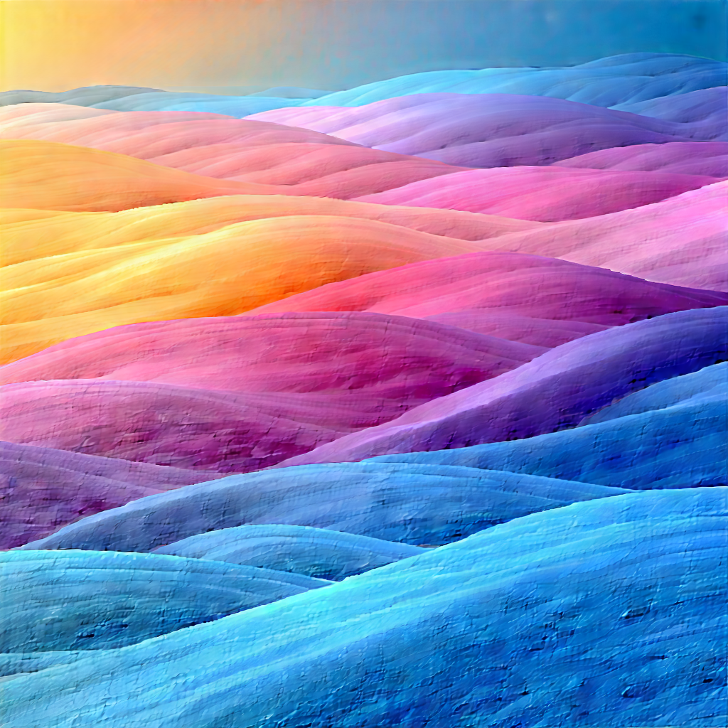 Abstract Advertising Photography: Color field with gradient color palette