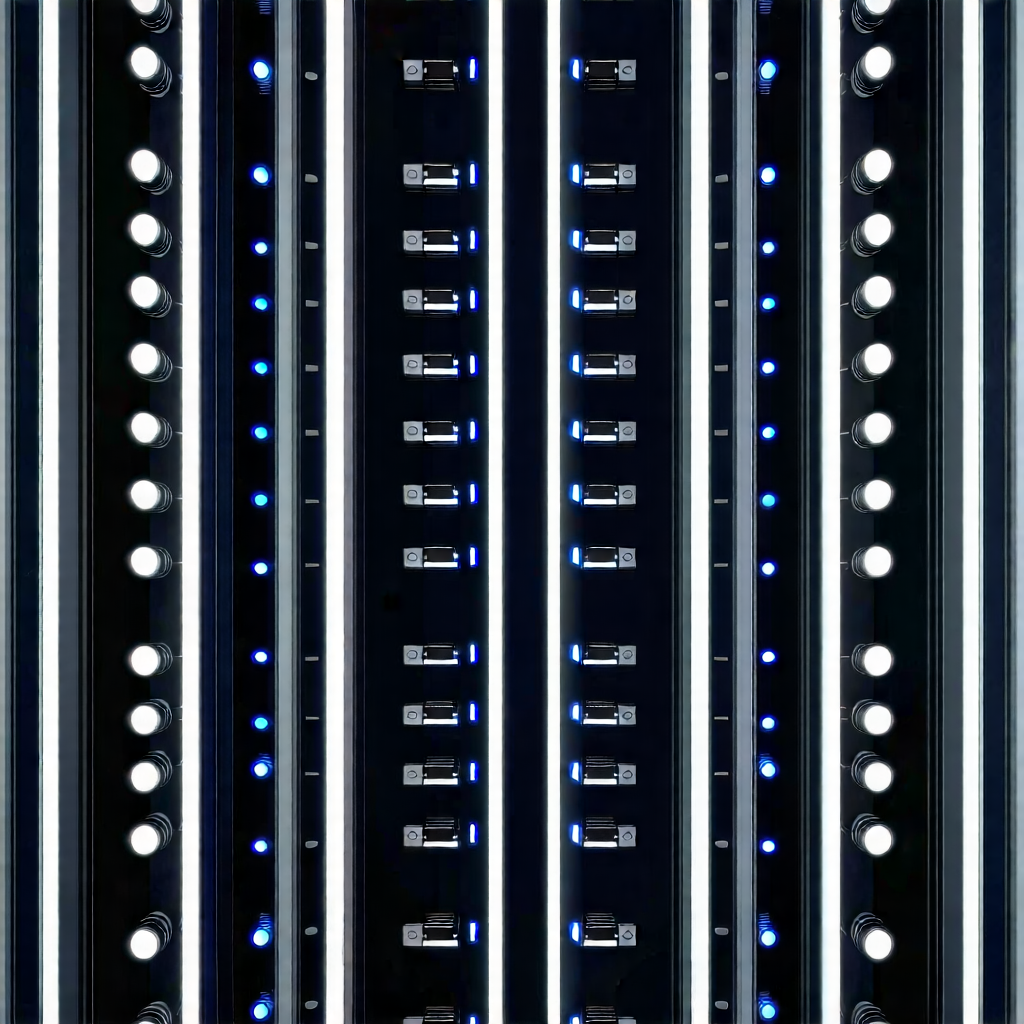 Tech Flat Design: Close-up of sensor array
