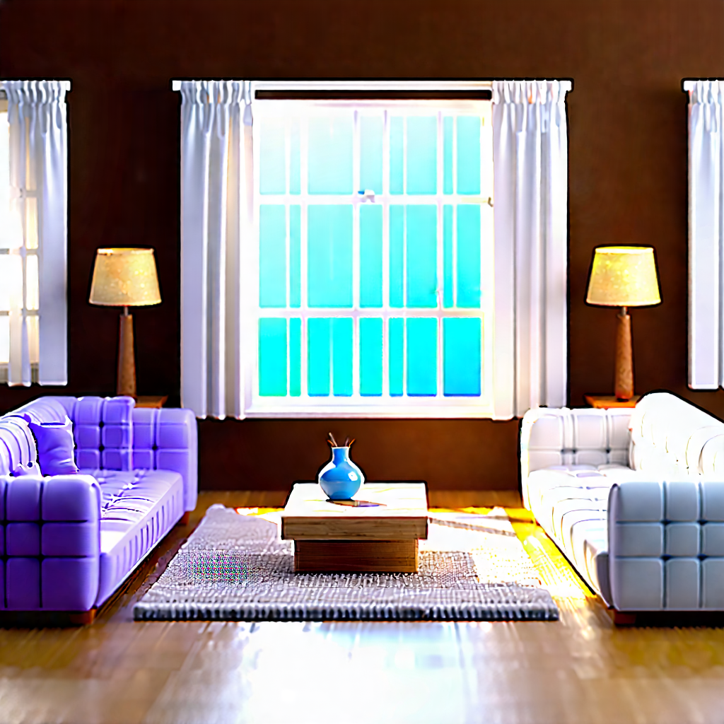 Lifestyle Aerial Photography: Cozy Living Room With Organized Space With Image, There